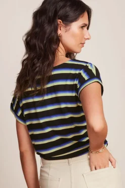 Aria Knot Top Embla Stripe Black - King Louie