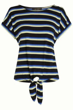 Aria Knot Top Embla Stripe Black - King Louie