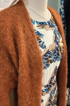Baby Alpaca Vest Brique