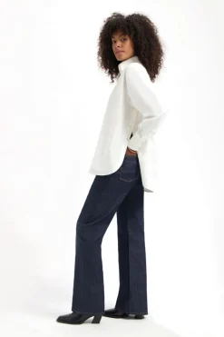 Blouse Steph Poplin Shirt Off White - Kuyichi