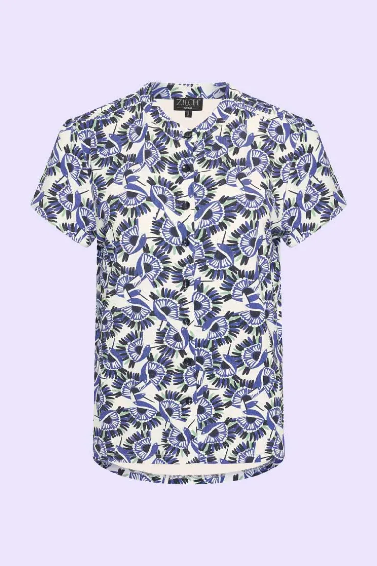 Blouse Toucan Royal Blue - Zilch
