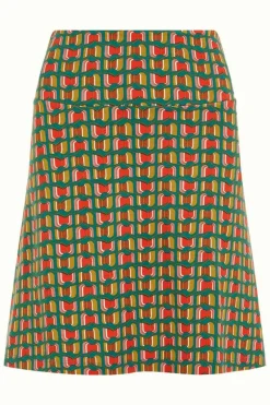 Border Skirt Rondine Panderosa Green - King Louie