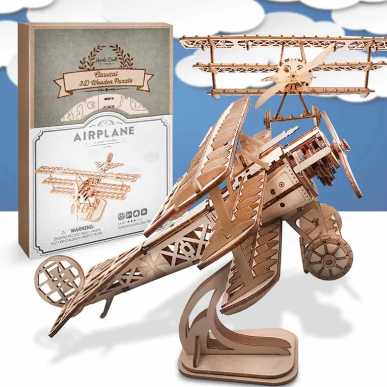 Bouwpakket 3D Houten Puzzel | Airplane