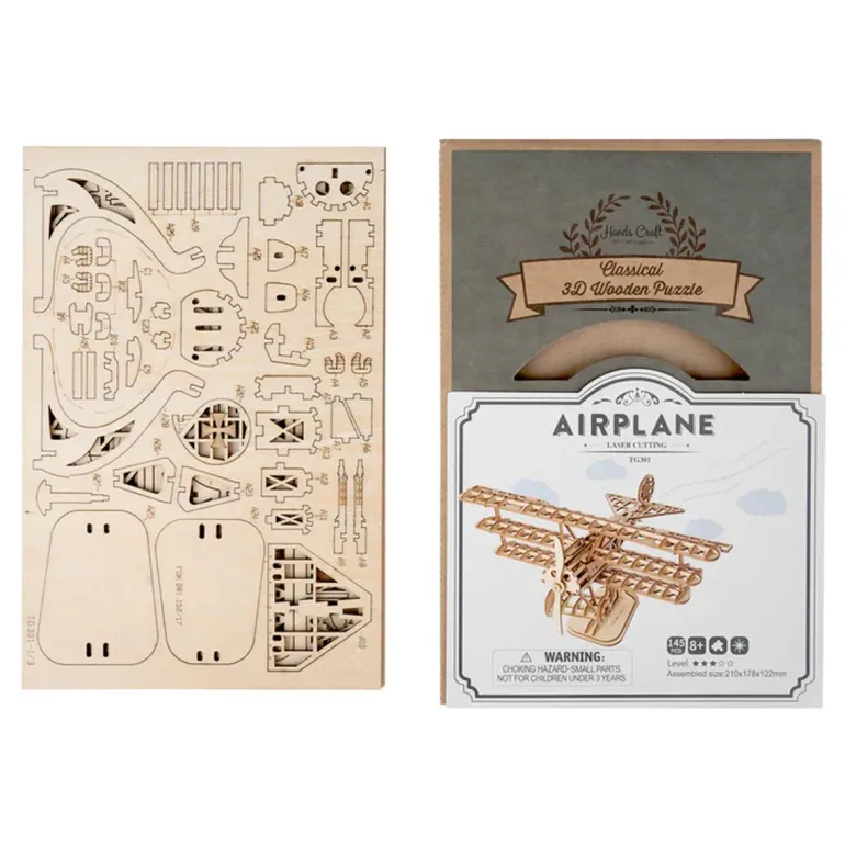 Bouwpakket 3D Houten Puzzel | Airplane
