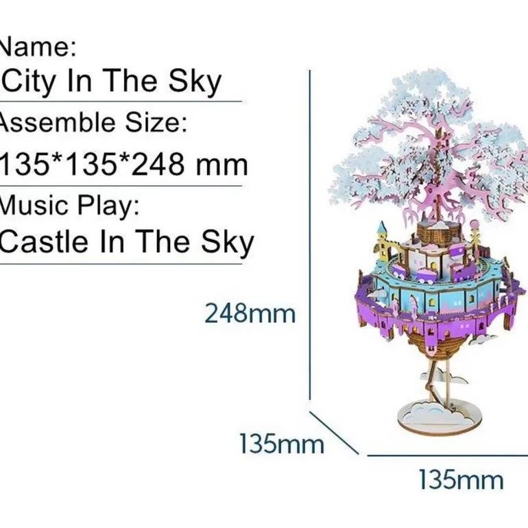 Bouwpakket 3D Houten Puzzel | City In The Sky