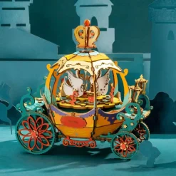 Bouwpakket 3D Houten Puzzel Music Box | Pumpkin Carriage