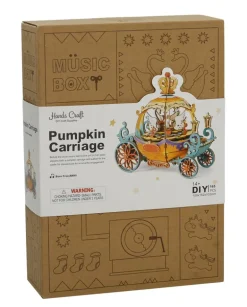 Bouwpakket 3D Houten Puzzel Music Box | Pumpkin Carriage