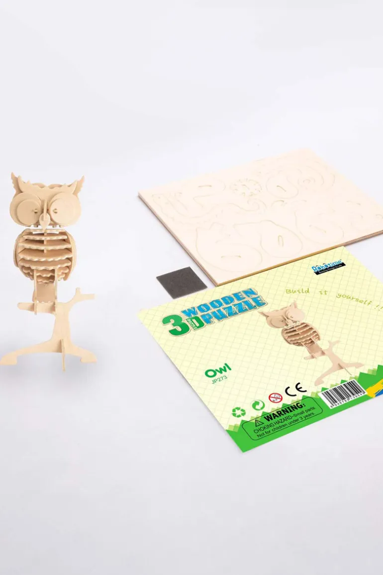 Bouwpakket 3D Houten Puzzel | Uil