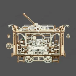 Bouwpakket Mechanical Houten Puzzel | City Tram With Rails