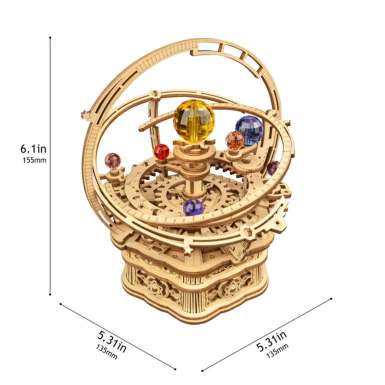 Bouwpakket Mechanical Music Box | Starry Night Planets