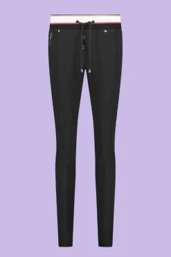 Broek Boord Zwart/Streep/Framboos - Zip73