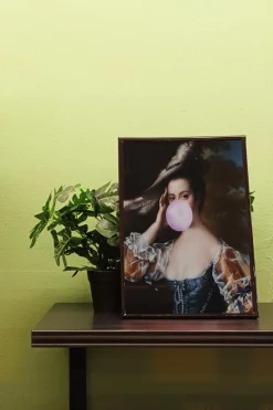 Bubblegum Lady Portrait Print