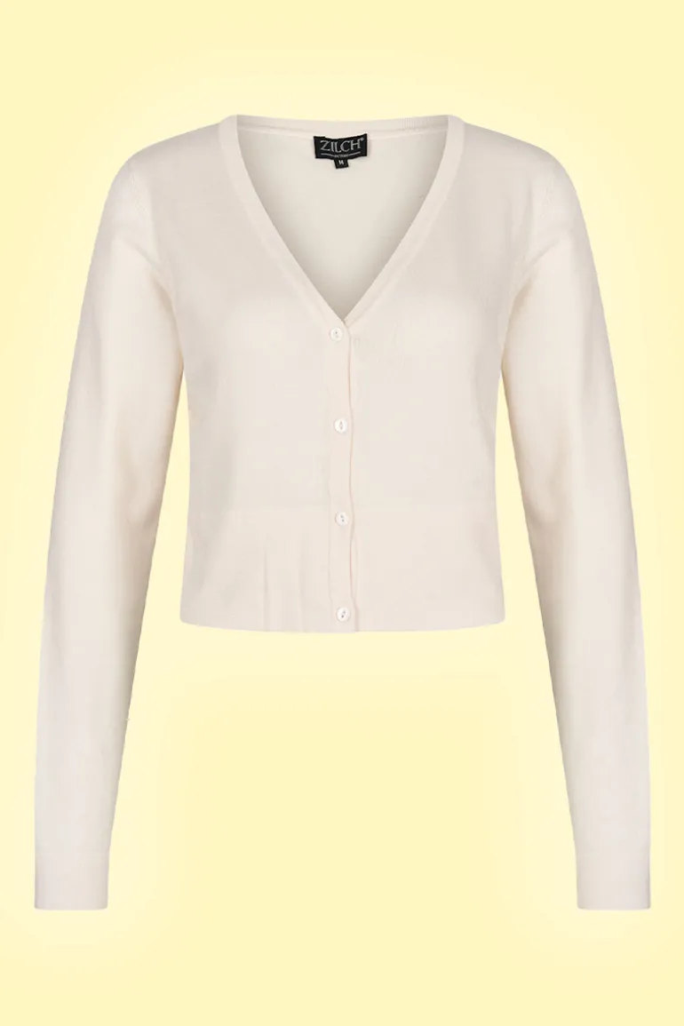 Cardigan Short Off White - Zilch