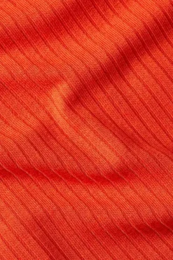 Carice Top Uni Rib Sun Orange - King Louie