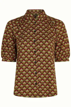 Carina Blouse Toulouse Black - King Louie