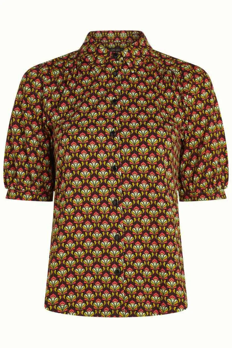 Carina Blouse Toulouse Black - King Louie