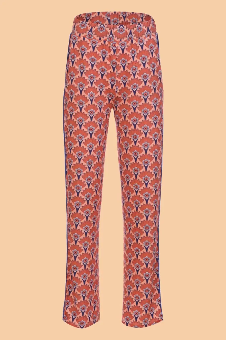 Carin Trousers Flower Fan - LaLamour