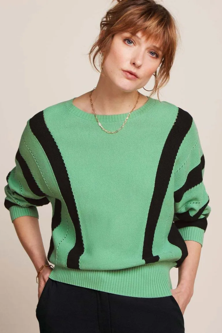 Daria Knit Top Vela Minty Meadow - King Louie