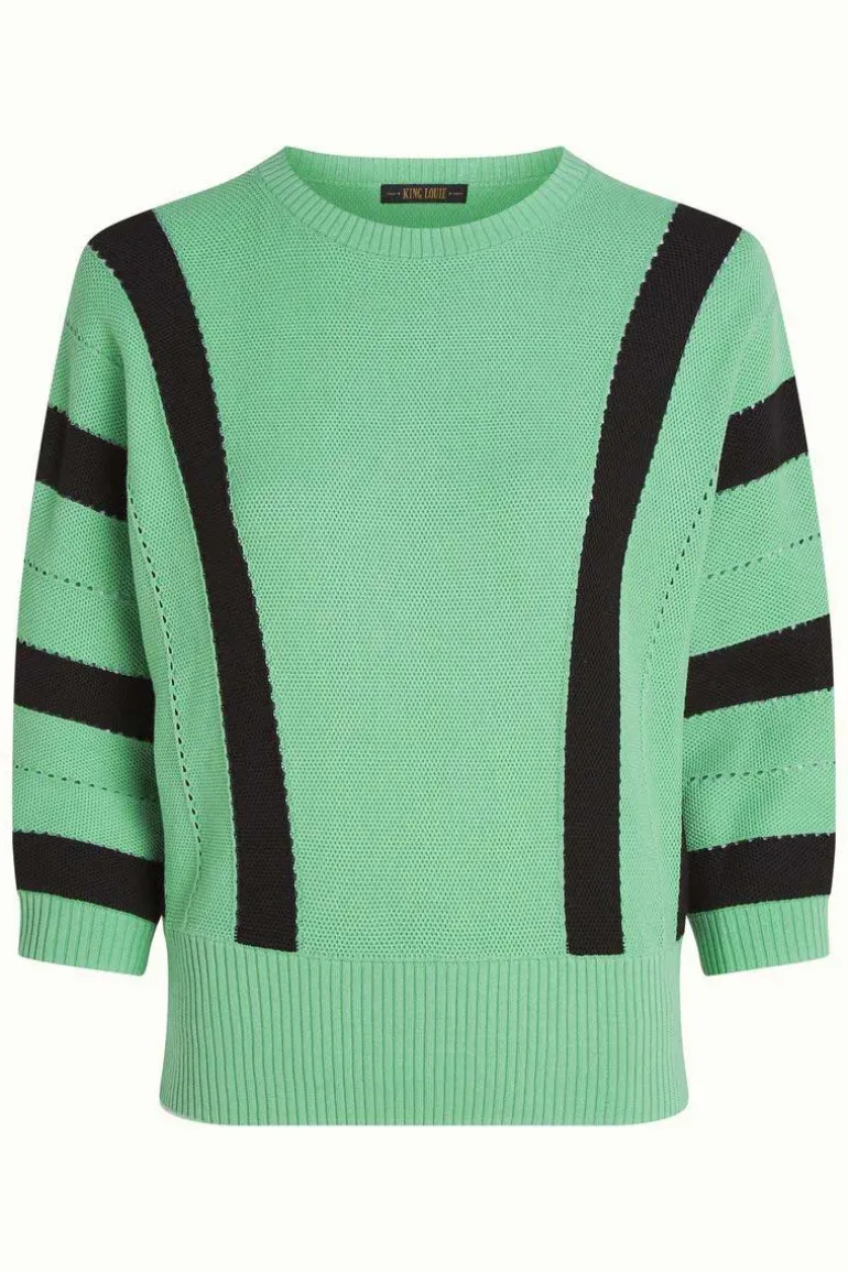 Daria Knit Top Vela Minty Meadow - King Louie