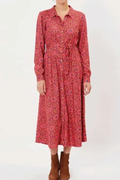 Dress Anna Mosaique Fraise - La Fiancu00e9e