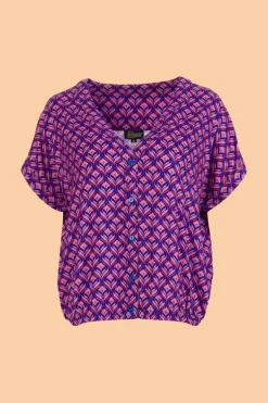 Evy Blouse Short Sleeve Small Barock - LaLamour