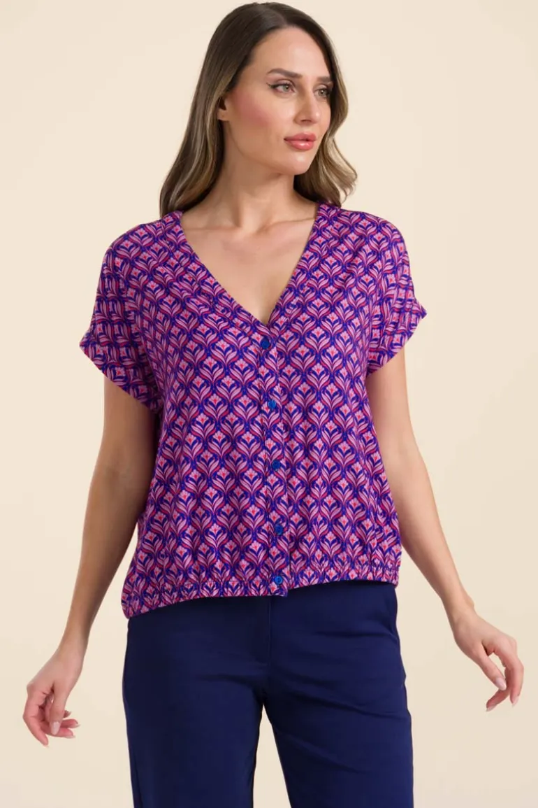 Evy Blouse Short Sleeve Small Barock - LaLamour