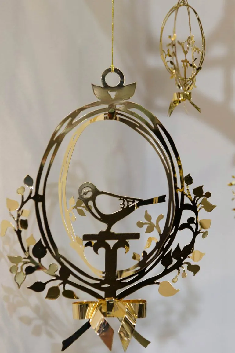 Gouden Vogel Ornament