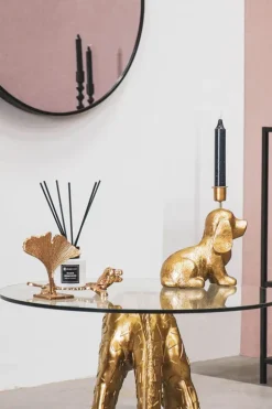 Kandelaar Goud Hondje