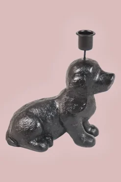 Kandelaar Zwart Hondje