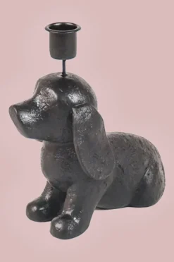 Kandelaar Zwart Hondje