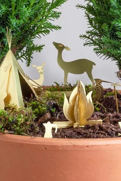 Kleine camping voor je Planten
