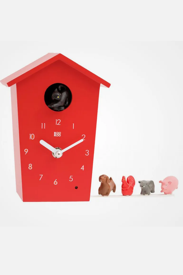 Kleine Koekoeksklok Boerderij Dieren Rood