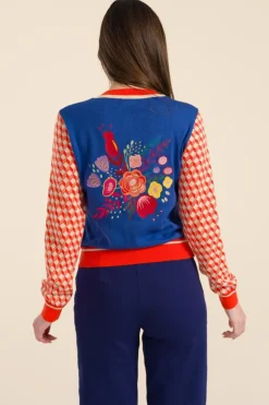 Knitted Cardigan Long Sleeve Dazzling Blue - LaLamour