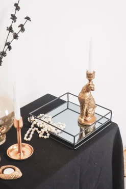 Leopard Kandelaar Gold