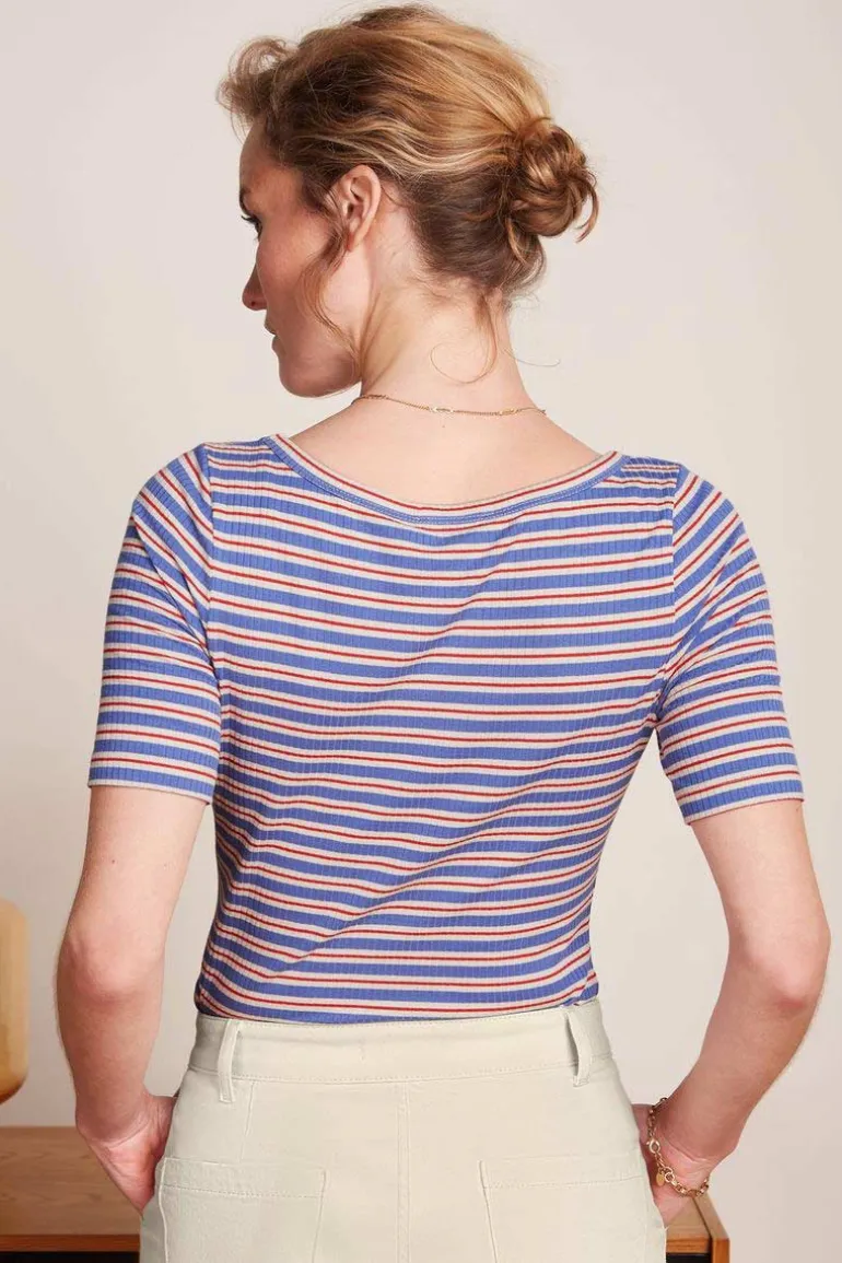 Lili Tee Surf Stripe Baja Blue - King Louie