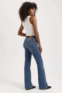 Lisette Flare Super Aged Blue - Kuyichi