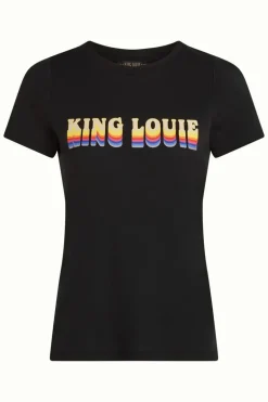 Logo Tee Placement Print Black - King Louie