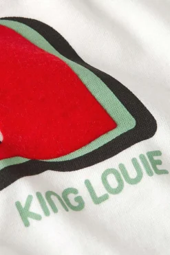 Logo Tee Placement Print Cream - King Louie