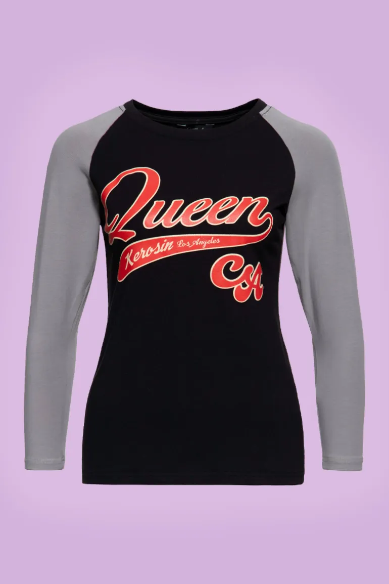 Longsleeve 'Queen CA' Black - Queen Kerosin