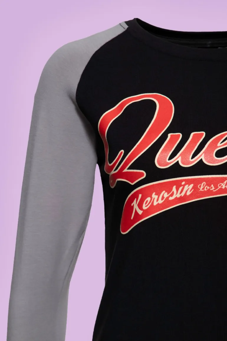 Longsleeve 'Queen CA' Black - Queen Kerosin