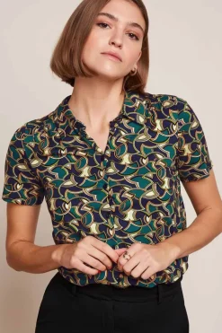 Maisie Blouse Mellow Beacon Blue - King Louie