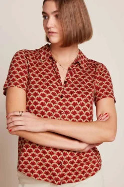 Maisie Blouse Touche True Red - King Louie