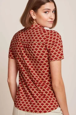 Maisie Blouse Touche True Red - King Louie