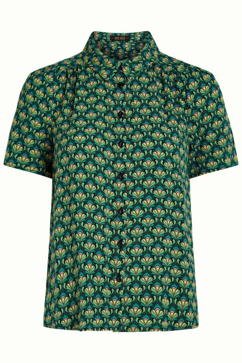 Maisie Blouse Toulouse Dobby Black - King Louie