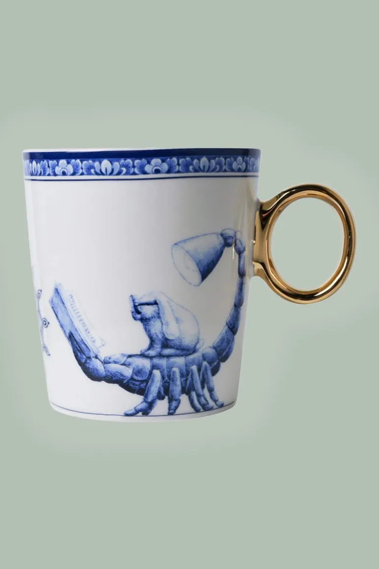 Mok Sterrenbeeld Schorpioen - Heinen Delfts Blauw