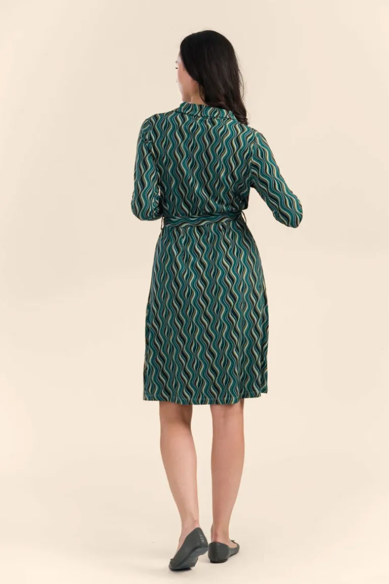 Monique Dress Glaze Green - LaLamour