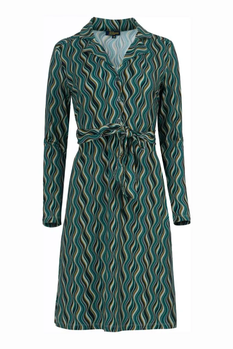 Monique Dress Glaze Green - LaLamour