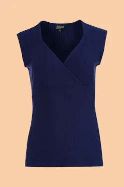 Monroe Top Rib Navy - LaLamour