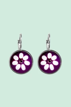 Oorbel Daisy Purple - Urban Hippies