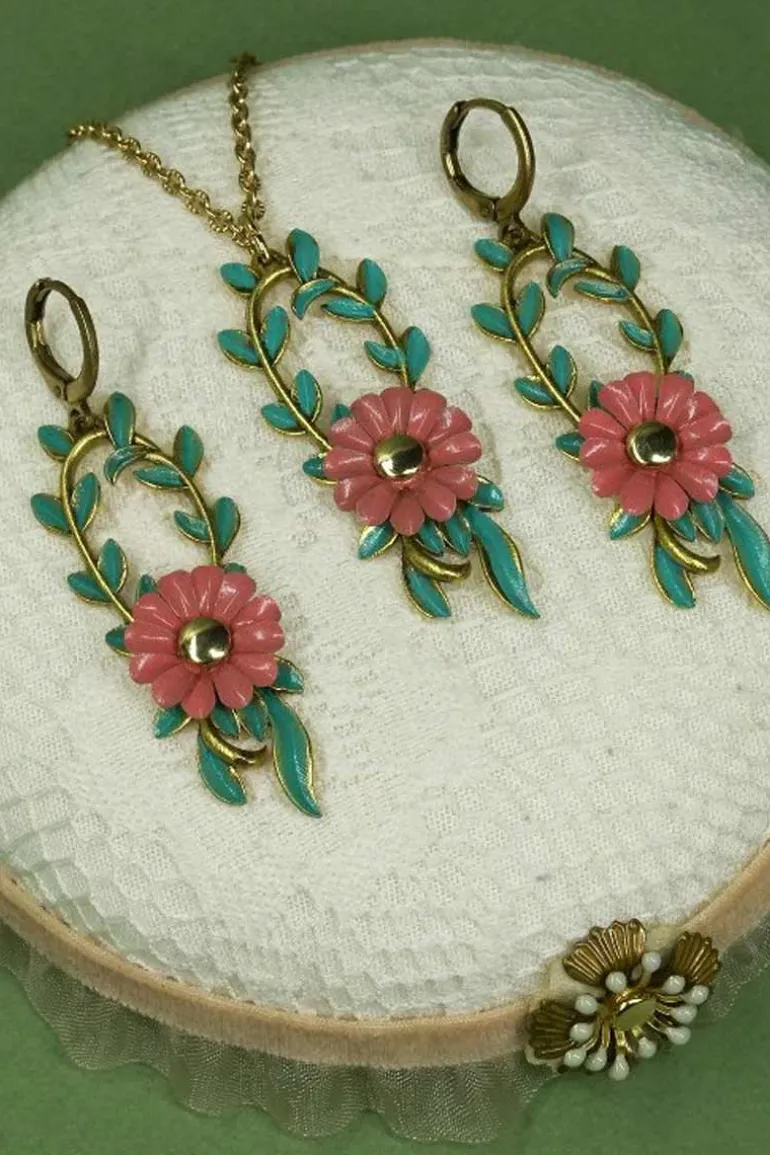 Oorbel Prosper Aqua/Pink - Urban Hippies